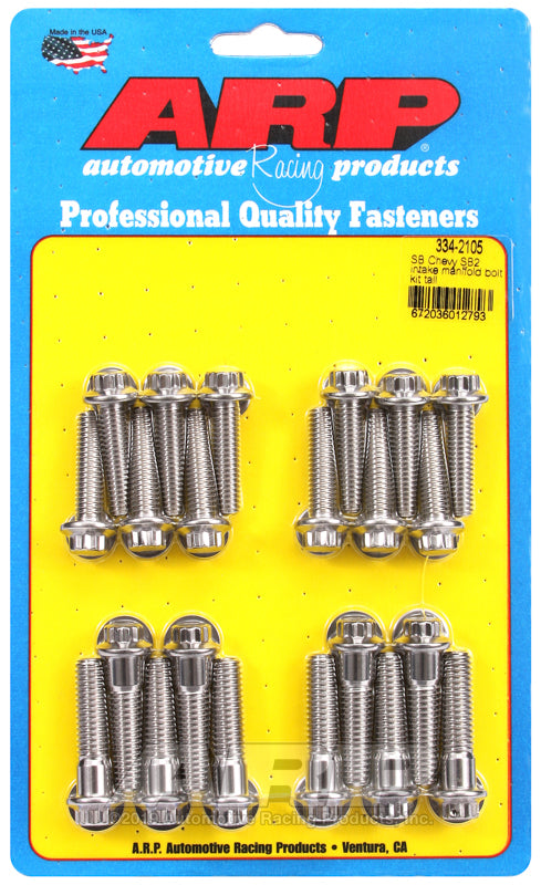 ARP SB Chevy SB2 intake manifold bolt kit tall 334-2105