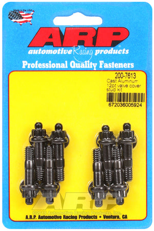 ARP Cast Aluminum Valve Cover 1/4in 12pt Stud Kit 200-7613