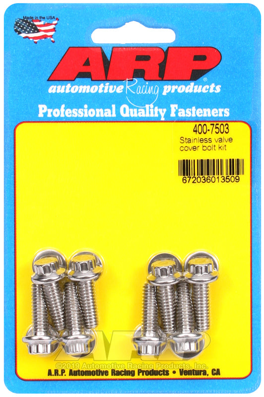 ARP Cast Aluminum Valve Cover 1/4in 12pt  Bolt Kit 400-7503