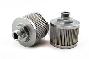 DeatschWerks Stainless Steel 8AN 100 Micron Universal Fuel Pump Pre-Filter 8-01-08100