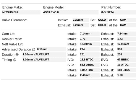 8-SLX294 | Solid / 4G63 EVO 8