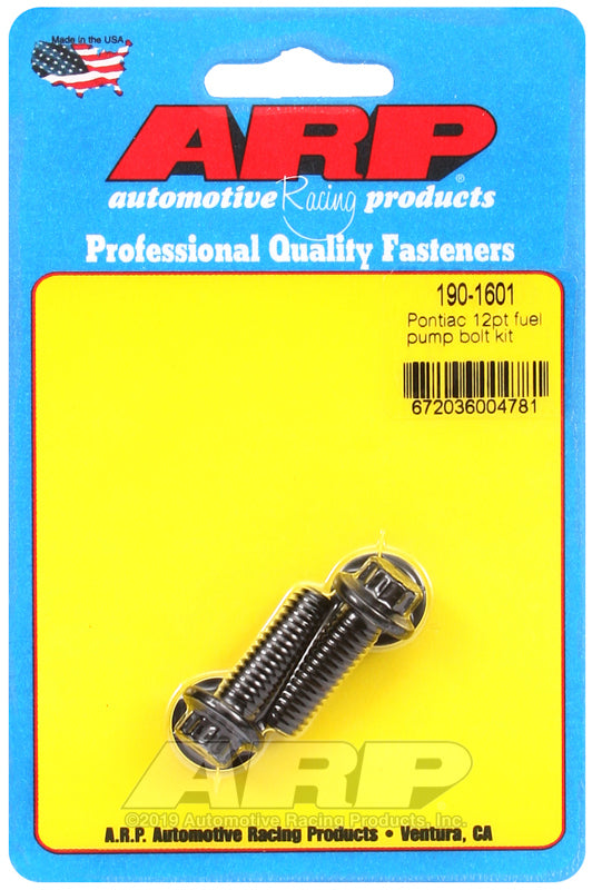 ARP Pontiac 12pt Fuel Pump Bolt Kit 190-1601