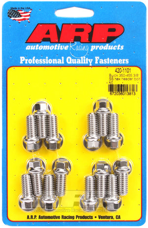 ARP Buick 350-455 3/8 SS hex header bolt kit 420-1101