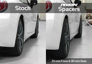 PERRIN 02-14 Subaru WRX / 2004 STI / 13-25 BRZ & Toyota GR86 25mm Wheel Spacers 5x100 56mm CB - Pair