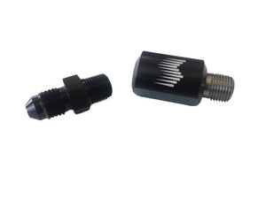 Snow Performance 1/8in NPT Female to 4AN Male Low Profile Straight Nozzle Holder SNO-810-BRD