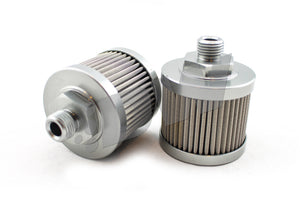 DeatschWerks Stainless Steel 6AN 100 Micron Universal Fuel Pump Pre-Filter 8-01-06100