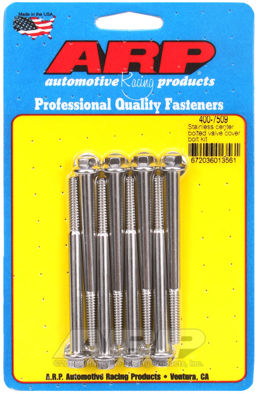 ARP SS Center Bolted Valve Cover Bolt Kit 400-7509