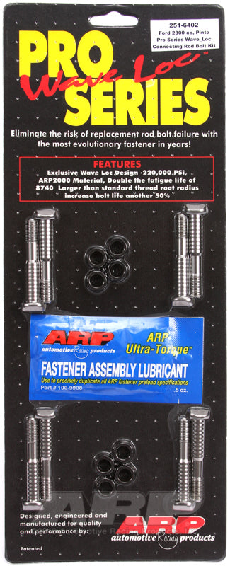 ARP Ford Pinto 2300cc Wave-Loc Rod Bolt Kit 251-6402