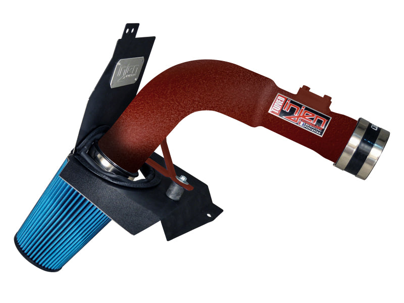 Injen 2015 Subaru STi 2.5L 4 Cyl (Turbo) Wrinkle Red Cold Air Intake w/ MR Tech and Heat Shield SP1206WR