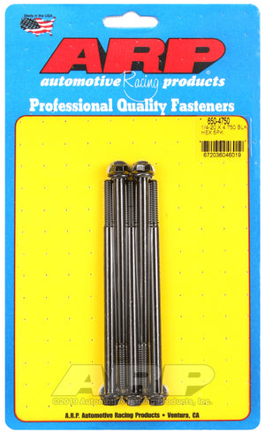 ARP 1/4-20 X 4.750 hex black oxide bolts 650-4750
