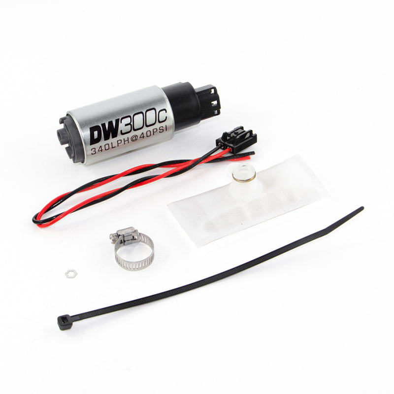 DeatschWerks 88-91 BMW 325i DW300C 340 LPH Compact Fuel Pump with Install Kit (without Mounting Clips) 9-307-1030
