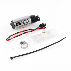 DeatschWerks 88-91 BMW 325i DW300C 340 LPH Compact Fuel Pump with Install Kit (without Mounting Clips) 9-307-1030