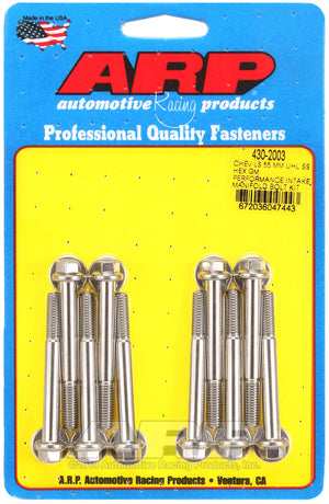 ARP Chevy LS 55mm UHL hex GM Performance intake manifold bolt kit 430-2003
