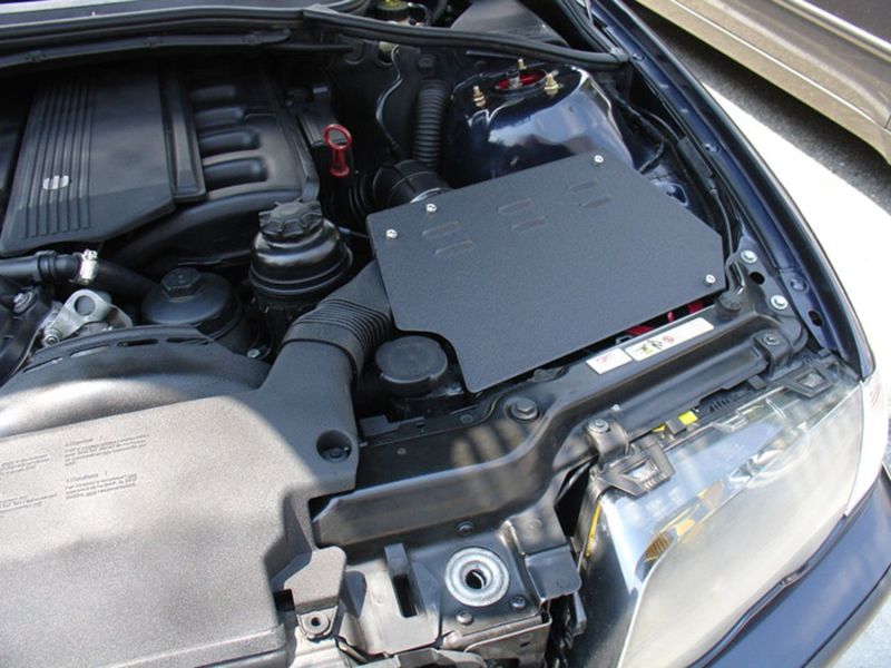 Injen 01-06 BMW 330i E46 3.0L (M54) L-6 Wrinkle Black Short Ram Intake with Enc Heat Shield and Adapter SP1111WB