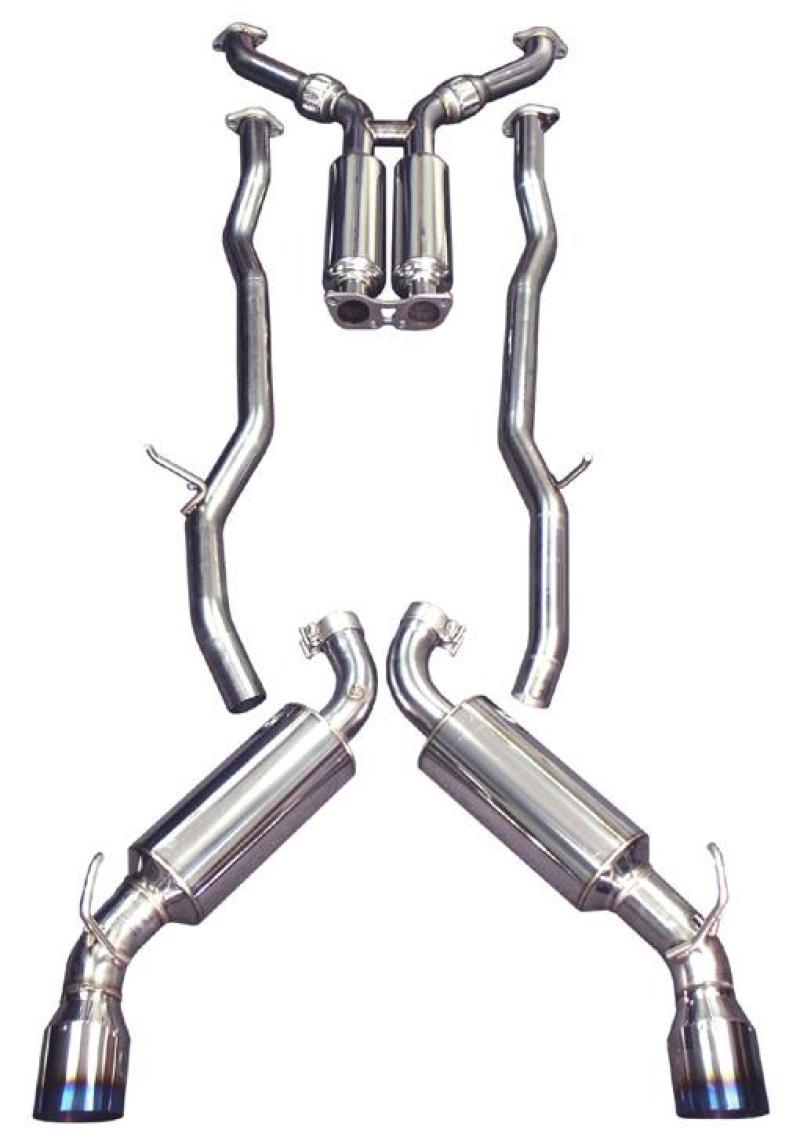 Injen 09-20 Nissan 370Z Dual 60mm SS Cat-Back Exhaust w/ Built In Resonated X-Pipe SES1989TT