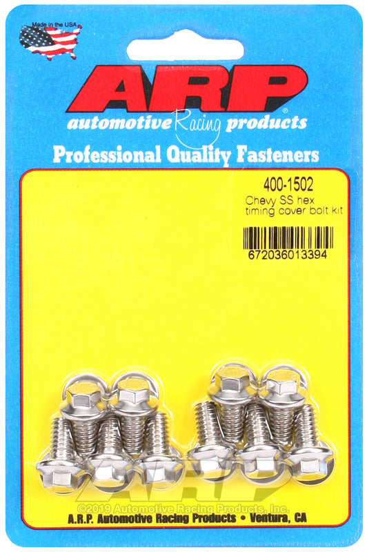 ARP Chevy SS Hex Timing Cover Bolt Kit 400-1502