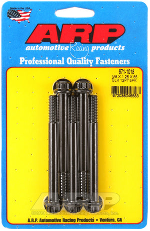 ARP M8 x 1.25 x 85 12pt Black Oxide Bolts (5/pkg) 671-1018