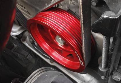 Perrin 93+ Impreza (WRX/STi) Crank Pulley - Red (w/AC)