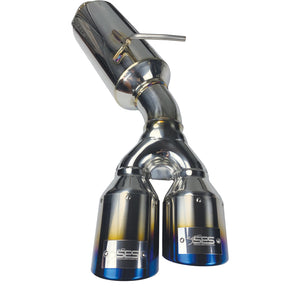 Injen 10-13 Hyundai Genesis Coupe 2.0L(t) 4cyl SS Exhaust w/ 76mm Y-Pipe Resonator/Molded SS Flanges SES1386TT