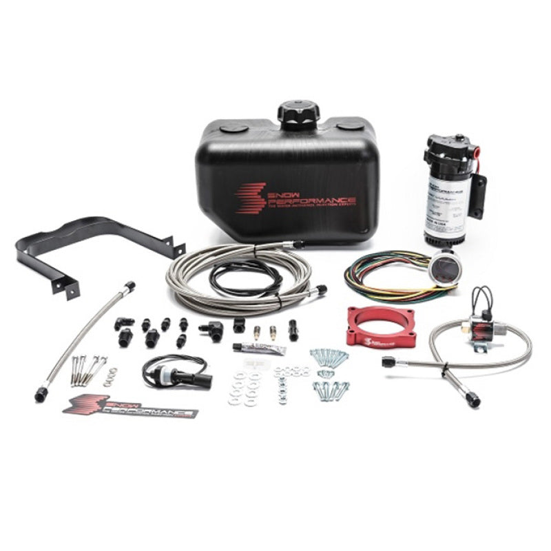 Snow Performance 11-17 Mustang Stg 2 Boost Cooler F/I Water Injection Kit (SS Braid Line & 4AN)