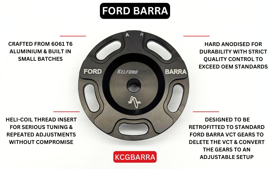 KCGBARRA | Barra Cam Gears