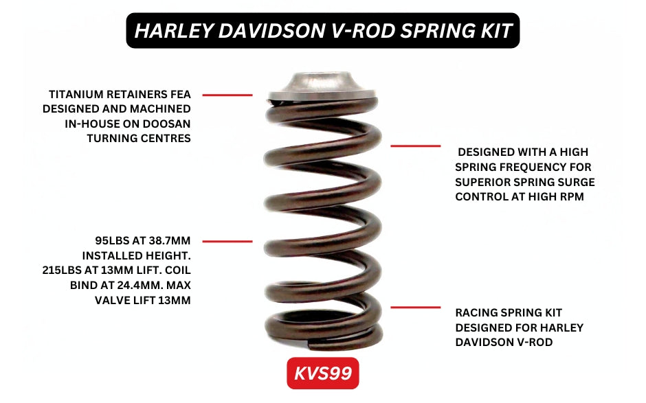 KVS99 | Harley V-Rod Beehive Springs