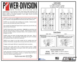 GSC P-D Subaru EJ20 JDM / Euro Spec STi S3 Cams 282/282 (Not compatible w/USA Spec Engines) Billet