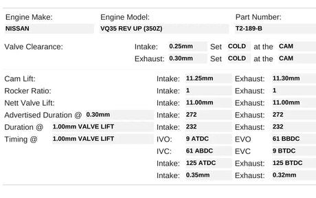 T2-189-B | Turbo VQ35 Gen 2