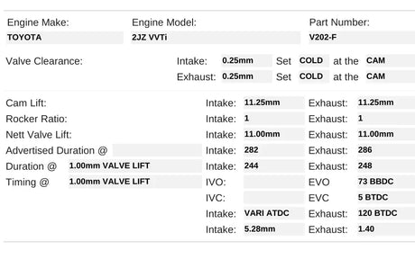 V202-F | 2JZ-GTE VVTi