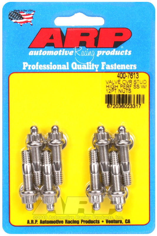 ARP Hi-Perf SS 12pt Valve Cover Stud Kit 400-7613