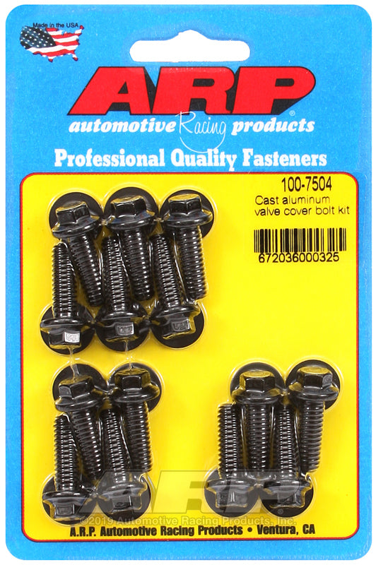 ARP Cast Aluminum Hex Valve Cover Bolt Kit 100-7504