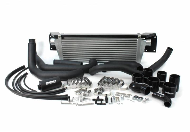 Perrin 08+ WRX FMIC Black Boost Tubes with Black Silicone PSP-ITR-436-2BK/BK