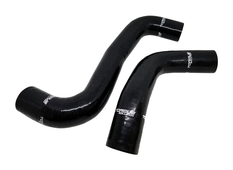 Torque Solution 08-14 Subaru WRX / 08-18 STI / 09-13 Forester XT Silicone Radiator Hose Kit - Black