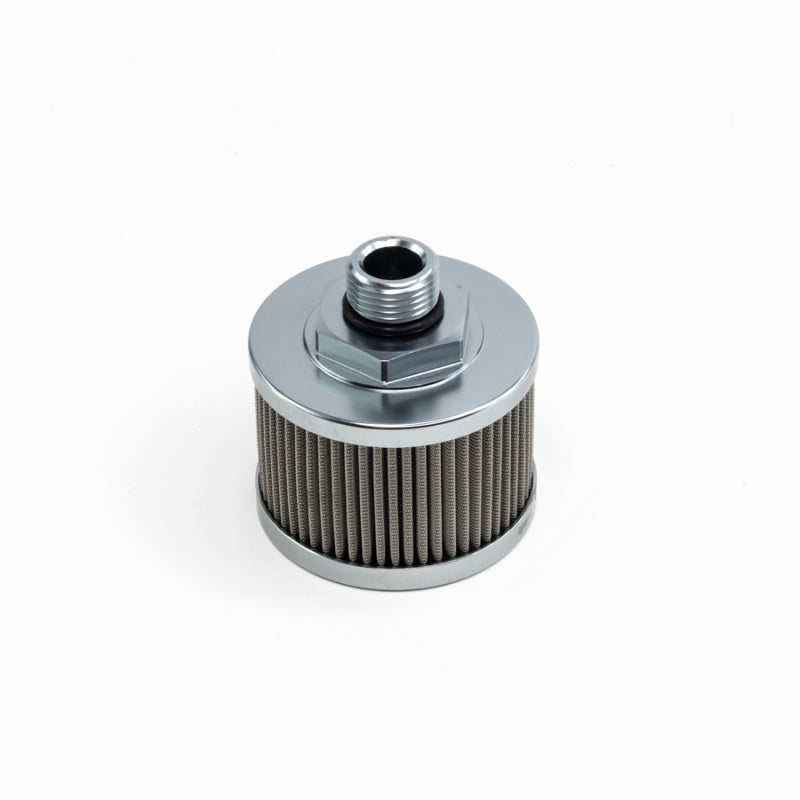 DeatschWerks Stainless Steel 8AN 100 Micron Universal Fuel Pump Pre-Filter 8-01-08100