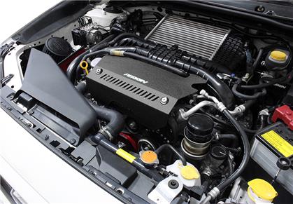 Perrin 15-16 Subaru WRX / STI Black Pulley Cover For FA DIT Engines