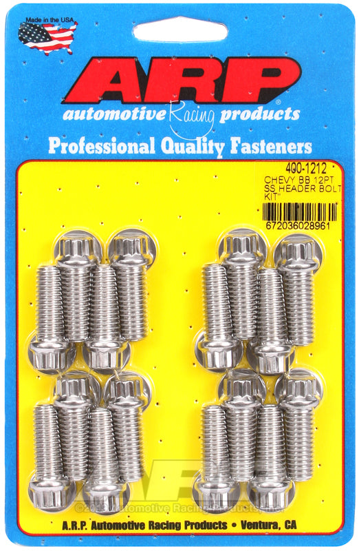 ARP BB Chevy 12pt Header Bolt Kit 400-1212