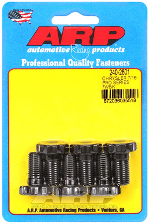 ARP Chrysler 7/16in x 20 - .875in Length Pro Series Flywheel Bolt Kit 240-2801