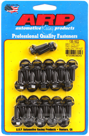 ARP BB Chevy 1-pc Oil Pan Gasket w/ Alum Timing Cover Hex Bolt Kit 135-1802