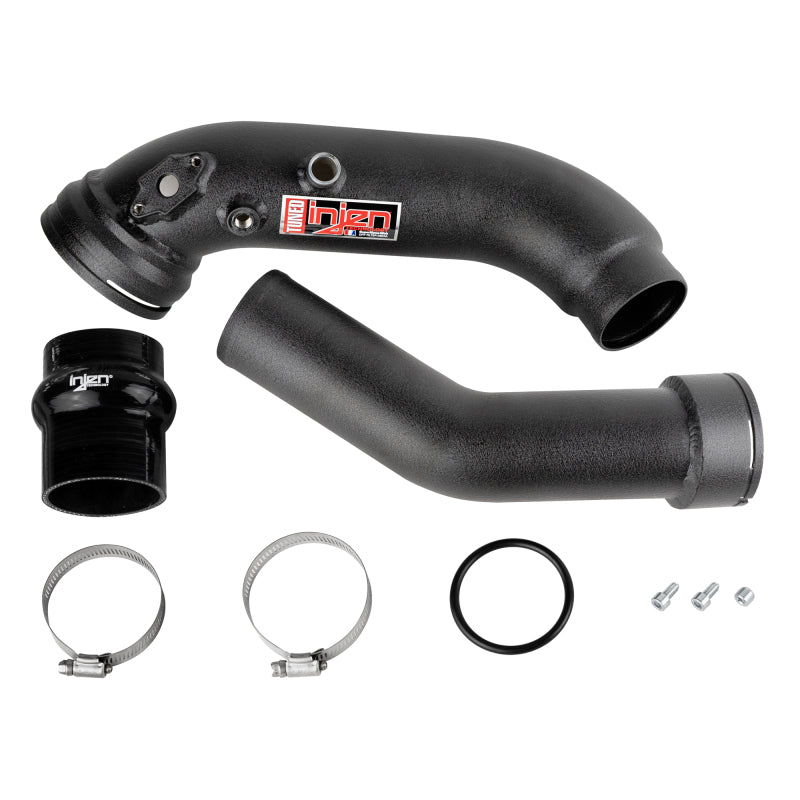 16-20 BMW L6-3.0L/ Turbo/ Twin Turbo/L4-2.0L/ L6-2.5L Wrinkle Black Turbo SES Intercooler Pipes SES1128ICPWB