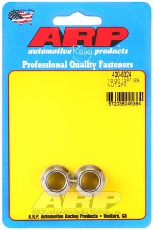 ARP 1/2-20 SS 12pt nut kit 400-8324