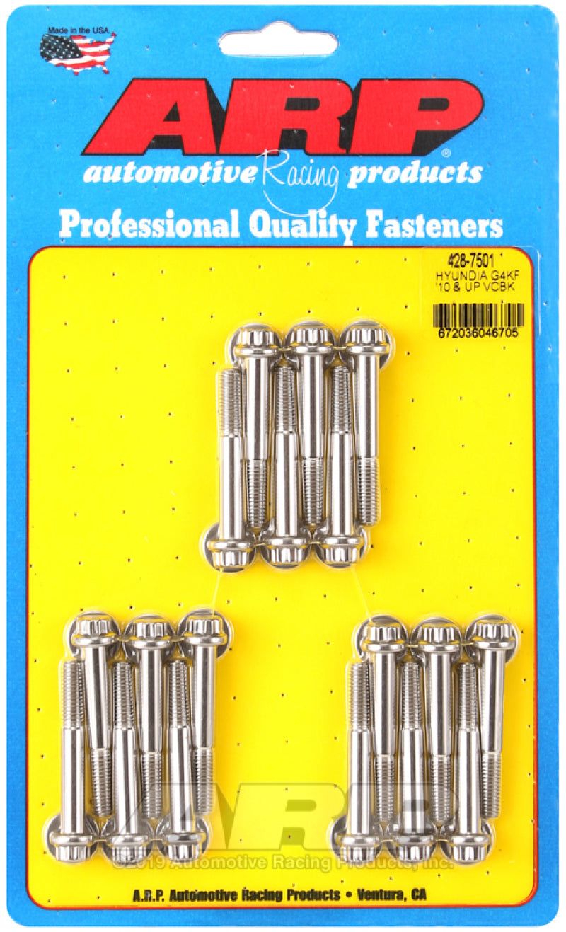 ARP Hyundai Genesis G4KF 2L 2010+ Valve Cover Bolt Kit 428-7501