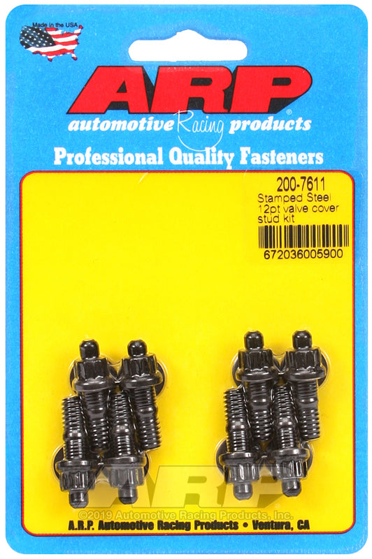 ARP Stamped Steel 12pt Valve Cover Stud Kit 200-7611