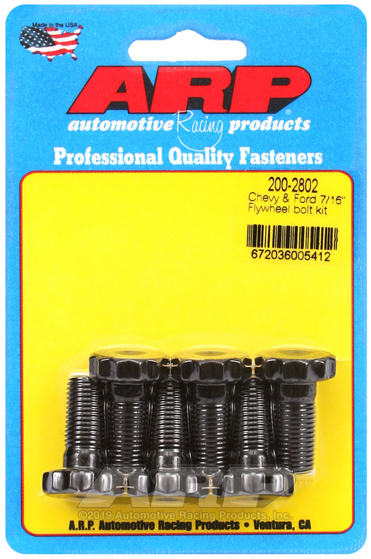 ARP Chevy & Ford 7/16in Flywheel Bolt Kit 200-2802