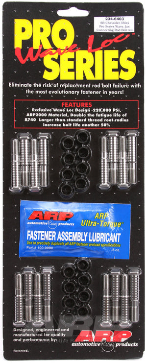 ARP SB Chevy 350 wave-loc rod bolt kit 234-6403