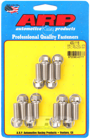 ARP SB Chevy SS Hex .875 UHL Header Bolt Kit 400-1116