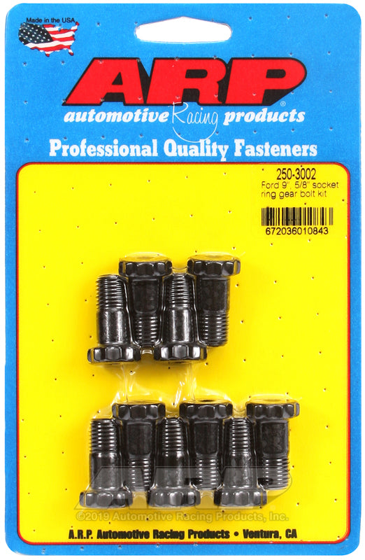 ARP Ford 9in 7/16in Dia 5/8in Socket Ring Gear Bolt Kit 250-3002