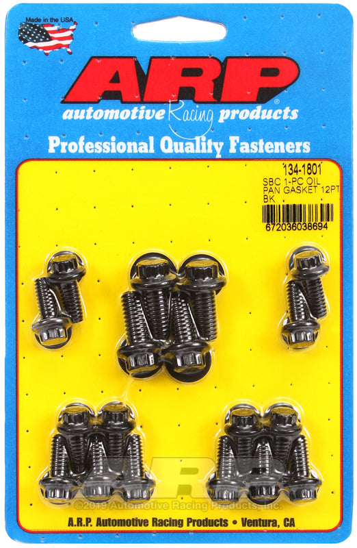 ARP SB Chevy 1-pc Oil Pan Gasket 12pt Bolt Kit 134-1801