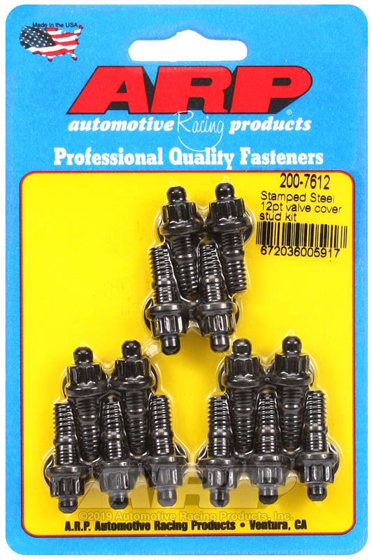 ARP Stamped Steel 12pt Valve Cover Stud Kit 200-7612