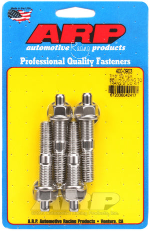 ARP 7/16in SS hex bellhousing to trans stud kit 400-0903
