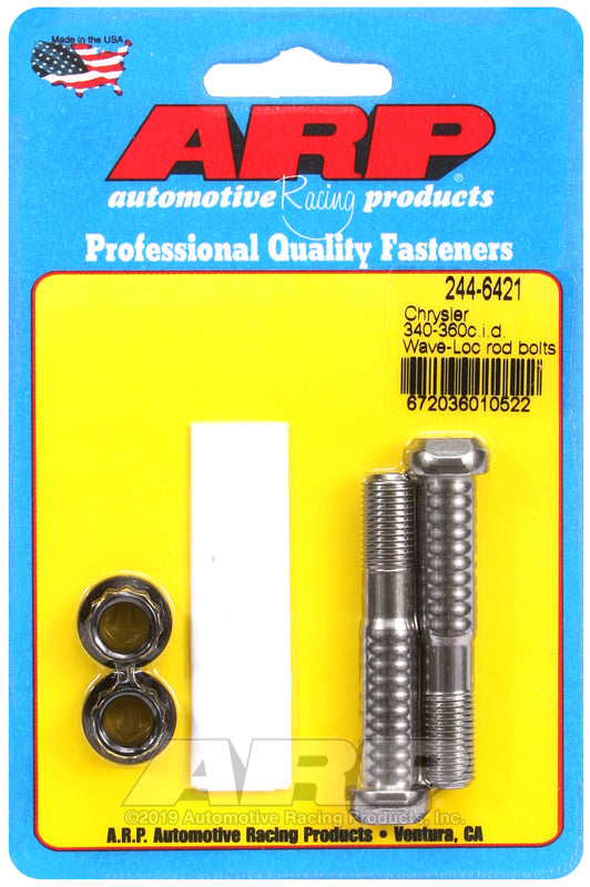 ARP SB Chrysler pro wave-loc 2pk rod bolt kit 244-6421